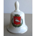 Vintage very fine Porcelain,Grafton China, Porcelain Bell Boulogne sur mer. No bell. 90mm high.