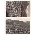 Two Vintage Photo Postcards, Interlaken, Clarens-Montreux. Switzerland. Unused.