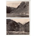 Two Vintage Black and White Photo Postcards, Norway . Unused.
