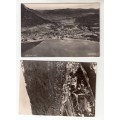 Two Vintage Black and White Photo Postcards, V0ss Norway . Unused.