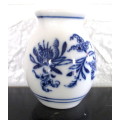 Small Blue and White handpainted fase. Marked with makers mark. 75mm high.