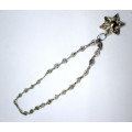Beautiful Vintage silver filigree chocker chain. 6.2g, 34 cm, flower 22m diameter.