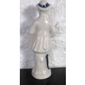 Vintage Victorian Man Porcelain Figurene. 140 mm high.