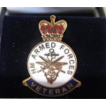 British HM Armed Forces Veteran Badge in Original Box.