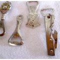 Lot of 5 Bar Accessories. Openers, Wine Stopper.