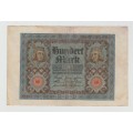 GERMANY BANKNOTE 100 mark , 1920 year