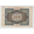 GERMANY BANKNOTE 100 mark , 1920 year