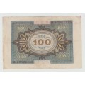 GERMANY BANKNOTE 100 mark , 1920 year
