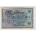 1908 100 Mark Germany Banknote