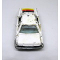 Vintage Yatming Mercedes Benz 350SL No. 1011, White with German Flag, Well played, as per photo.