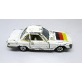 Vintage Yatming Mercedes Benz 350SL No. 1011, White with German Flag, Well played, as per photo.