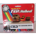 Fastwheel Heavy Duty truck, Die cast. Zim Container service. In packaging.