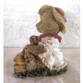 Vintage Windsor Bears Figurine  Brittany `All things grow with Love.`1997 No 4730. Handpainted.