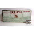 Unique Vintage Eclipse Mathematical Set/Wiskunde Stel Tin. Picture op Union Building front. 170x70mm