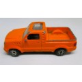 Motor Max 6073 Truck A Orange Pickup Truck With Sunroof. 1:64.
