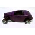 Bburago Ford Roadster 1932 1:64 violet metallic. No Front Window.