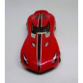2014 Hot Wheels Red Futuristic Race Car Diecast Metal BDD03