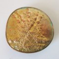 Vintage Hand made Copper and Brass Hair Clip, Scarf clip. Unique. 50mm diameter.