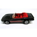 2006 `69 Camaro Hot Wheels Black Red Interior Convertible Chevy Malaysia Diecast