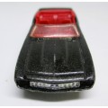 2006 `69 Camaro Hot Wheels Black Red Interior Convertible Chevy Malaysia Diecast