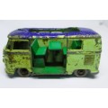 Lesney Matchbox - Volkswagen Caravette Kombi Bus. No34. Sunroof and Door gone. Well played.