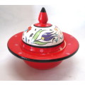 2013 Ceramic Woolwoths bonbon dish. Mexican theme. Small paint chip as per photo.