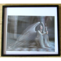 3D Anne Stokes Collection Lenticular printing of angel with sword. Size without frame 30 x 39 cm.