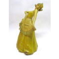 Vintage Art Deco Dancing Dutch Girl by Crown Devon. Age related grazing and small chips. 160mm high,