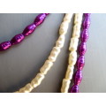 Costume Jewelry. Two strings of Faux freshwater pear bead necklaces. As per photo. 88cm