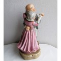 Vintage Lovely Old Couple Dancing Porcelain Statue. With Music box, not working.