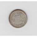 Netherlands East Indies 1/4 Gulden 1920 Silver Coin