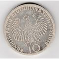 GERMANY - 10 MARK 1972  - MUNICH OLYMPICS SILVER COIN