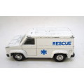 Die Cast Rescue Vehicle. Made in China. No Brand. Top Lights missing.