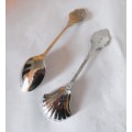 Souvenir Vintage Silver Color Collectible Spoons, Randburg and Drakensberg Garden.
