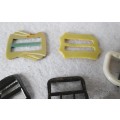 Assortment of 10 Vintage Belt Buckles, different sizes.