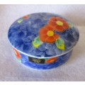 Vintage Japanese Genuine Imaro Porcelain Round Trinket Box With Lid. 120 x 60mm. Spotless.