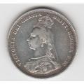 1889 Victoria United Kingdom 1 Silver shilling,