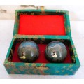 Vintage Chinese Baoding Health Balls Elephant Stress Therapy Musical Hand Exercise.