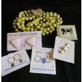 Lot of various vintage costume jewelry, from 50`s. Still with original packaging. No. 7