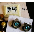 Lot of various vintage costume jewelry, from 50`s. Still with original packaging. No. 9
