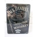 Jack Daniels Label Metal Tin. 28 x 20 x10cm Made in USA.