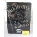 Jack Daniels Label Metal Tin. 28 x 20 x10cm Made in USA.