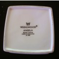 Vintage Porcelain Wedgwood Angela Trinket box with lid. Circa 1980. 70x70x35mm. Spotless