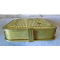 Lovely gold-tone mesh boxed evening bag/purse/clutch. 17x17x5cm. No sling.