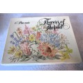Vintage Cork Backed Placemats Wild Flowers of the Veld Boxed Gift Set of 5.