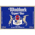 Vintage S.W.A. Windhoek Beer Bottle Labels. Lot of 3.