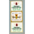 Vintage S.W.A. Windhoek Beer Bottle Labels. Lot of 3 different labels.