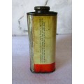 Vintage Gargoyle Flurit 1 Pint Oil Tin. Lovely collectable item.