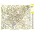 1948 Suburban Washington DC, Maryland & Virginia Map . National Geographic. 61x79cm
