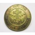 Vintage Calvinistiese Protestante Kerk van Suid Afrika, ALMAL EEN IN CHRISTUS badge. Unique.